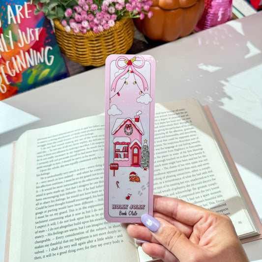 Holly Jolly Book Club Bookmark