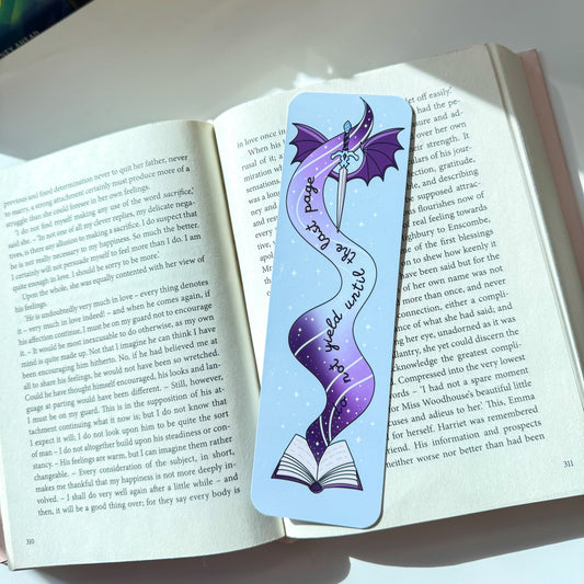 Do Not Yield Until the Last Page Bookmark