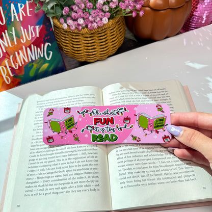 Oh What Fun It Is to Read Bookmark