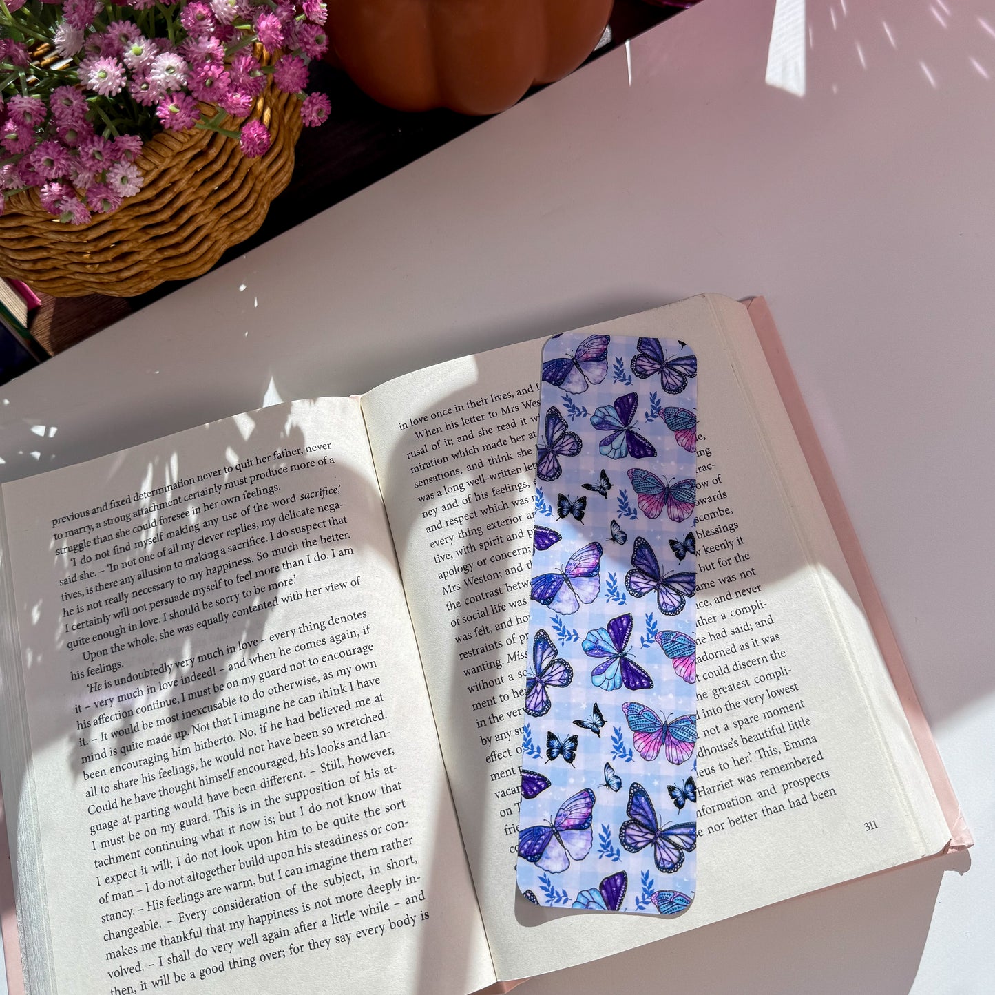 Purple Butterflies Bookmark