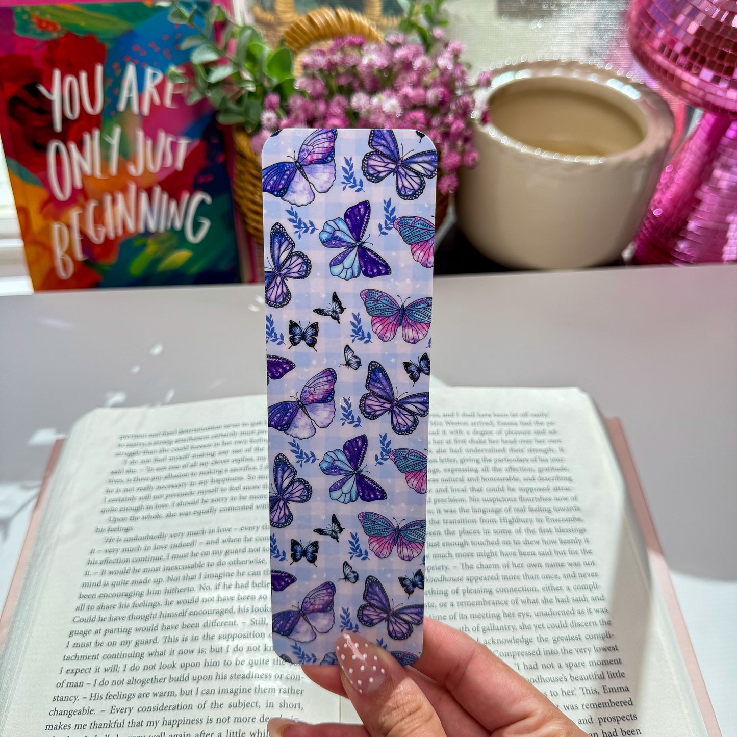 Purple Butterflies Bookmark