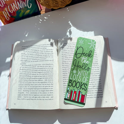 Deck the Halls with Lots of Books Bookmark