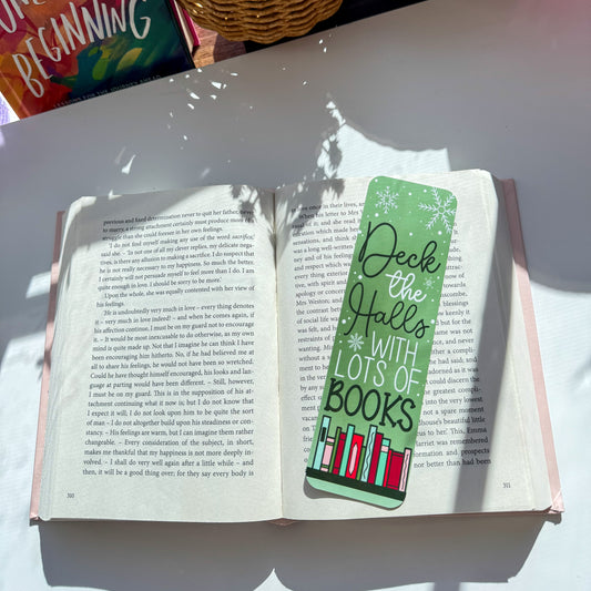 Deck the Halls with Lots of Books Bookmark