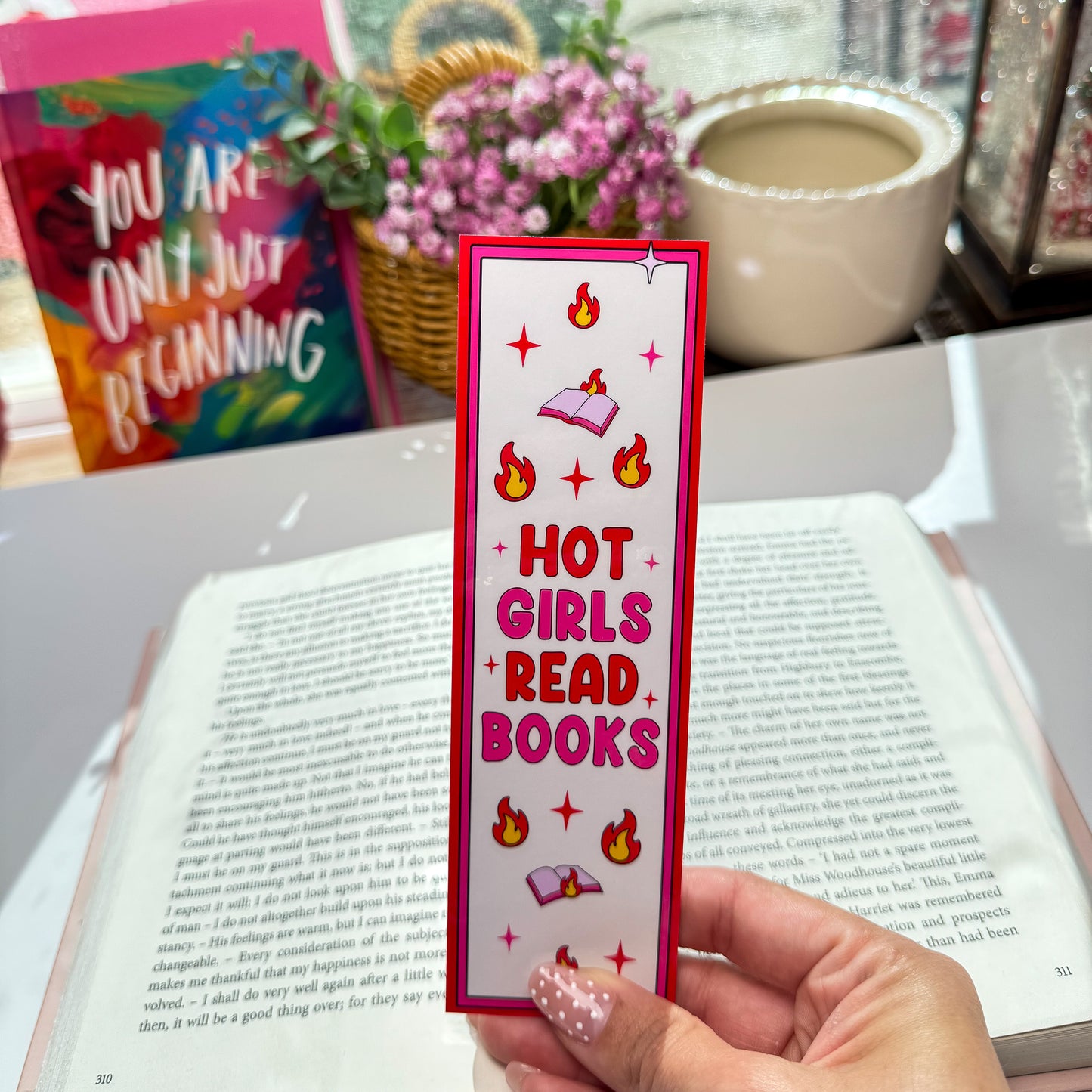 Hot Girls Read Books Bookmark