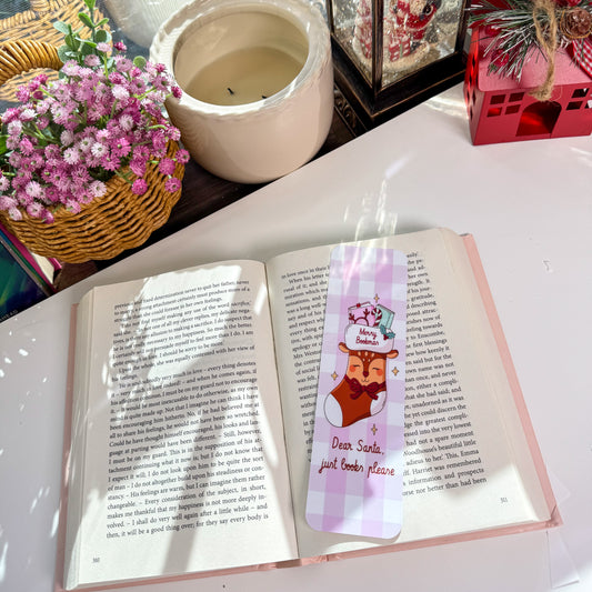 Dear Santa, Just Books Please Bookmark