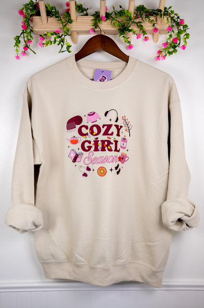 Cozy Girl Season Sweatshirt – Fall Aesthetic Vibes