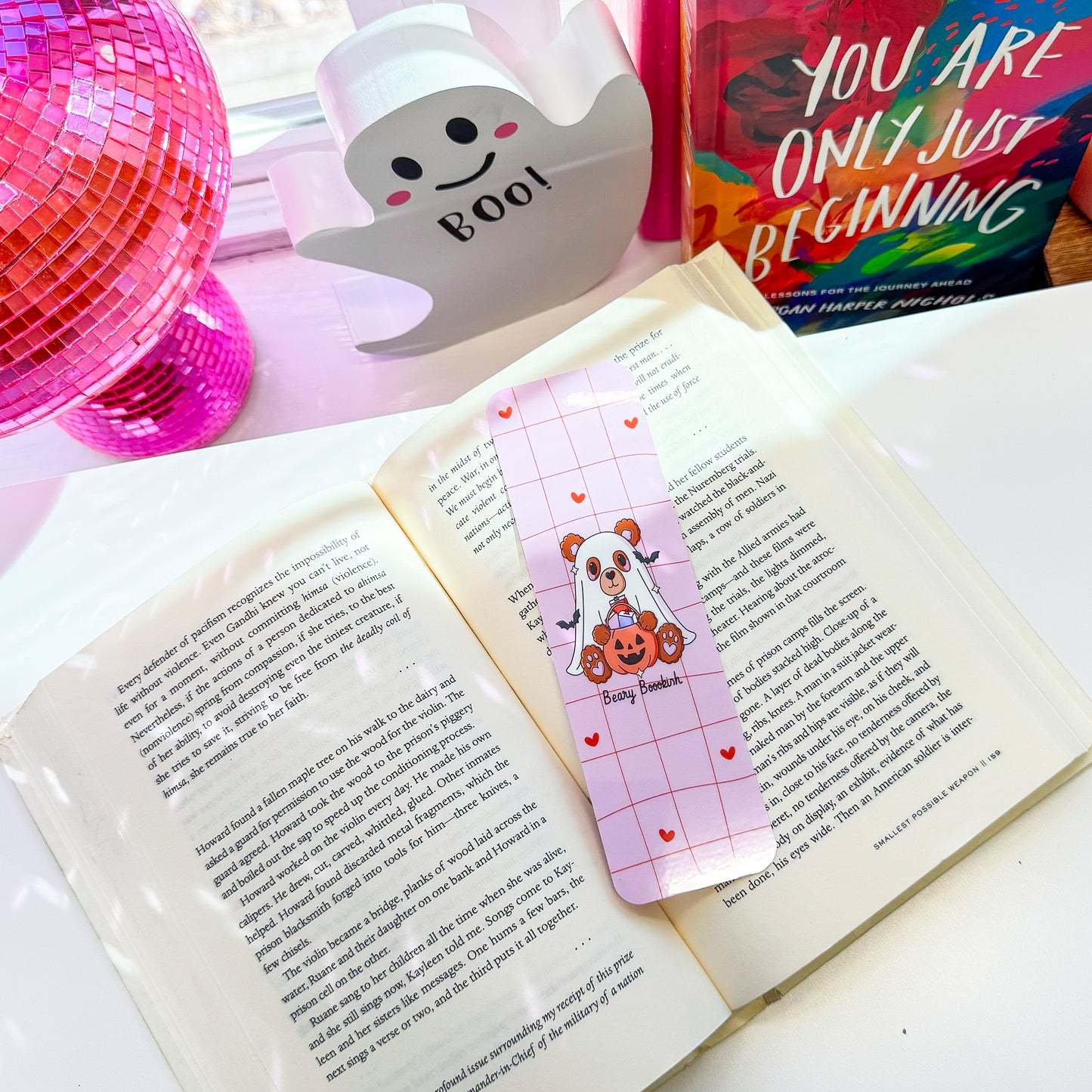 🐻🎃 Beary Boo Bookmark – Cute Halloween Edition
