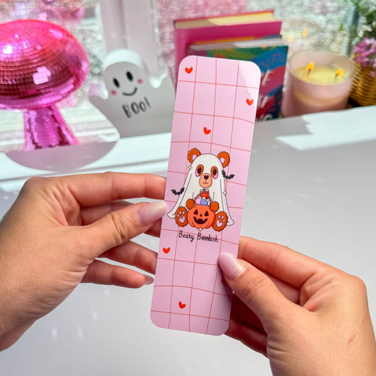 🐻🎃 Beary Boo Bookmark – Cute Halloween Edition