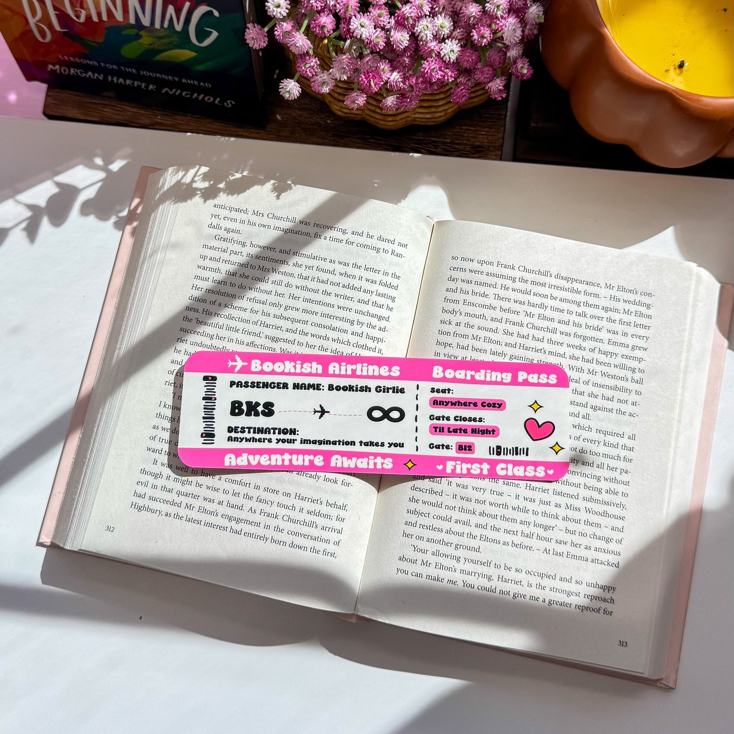 Bookish Boarding Pass
