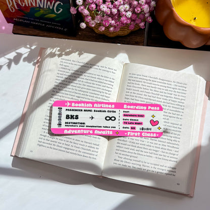 Bookish Boarding Pass