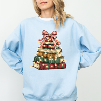 Book Tree Christmas Sweater