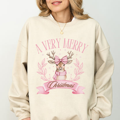 A Very Merry Christmas Reindeer Sweater