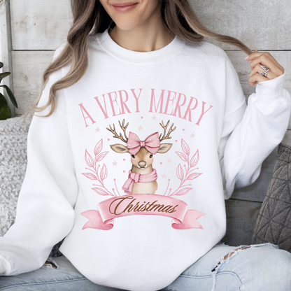 A Very Merry Christmas Reindeer Sweater