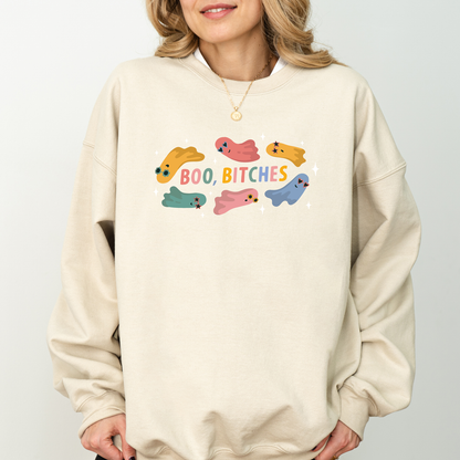 BOO, BITCHES Sweatshirt – Retro Ghosts
