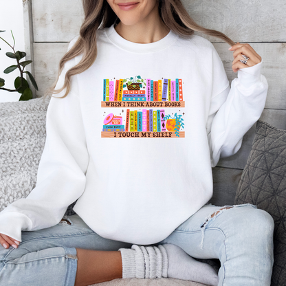 When I Think About Books Sweater