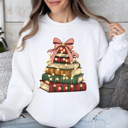 Book Tree Christmas Sweater