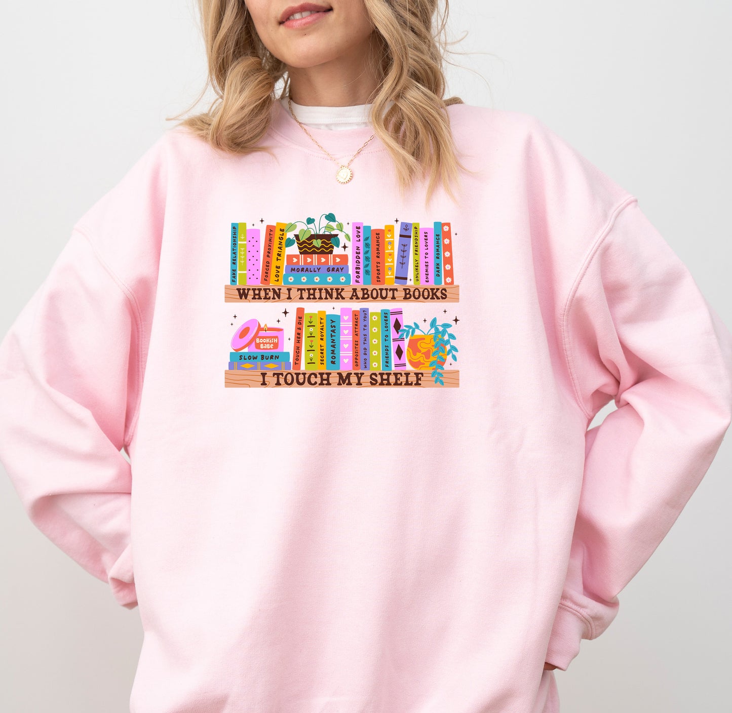 When I Think About Books Sweater