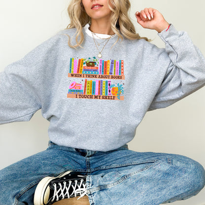 When I Think About Books Sweater