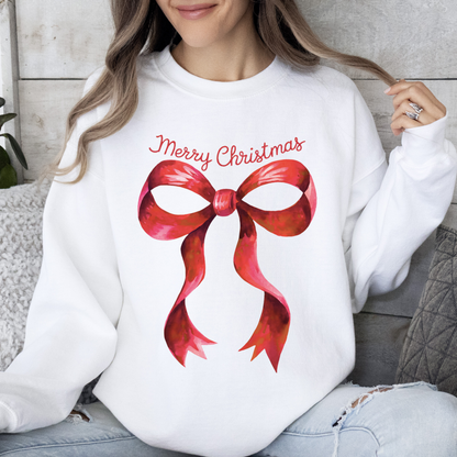 Merry Christmas Bow Sweater