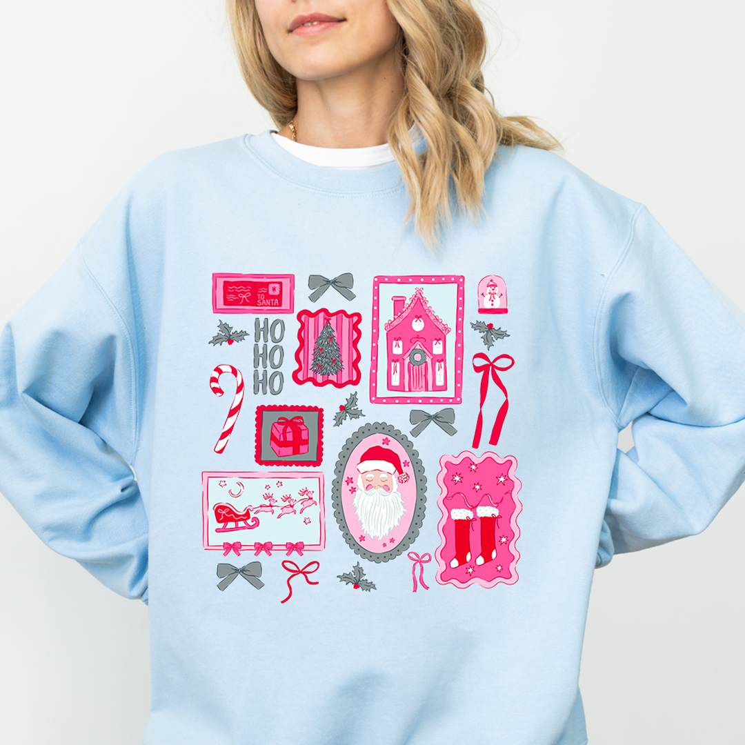 Pink Christmas Crewneck