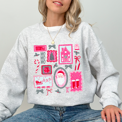 Pink Christmas Crewneck