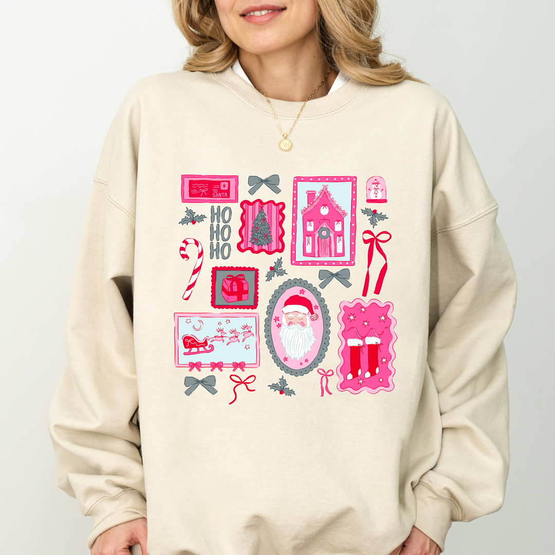 Pink Christmas Crewneck