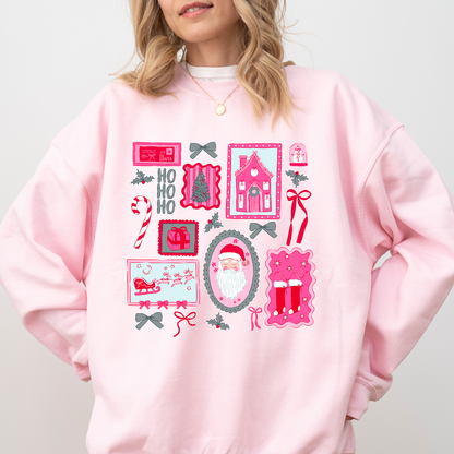 Pink Christmas Crewneck