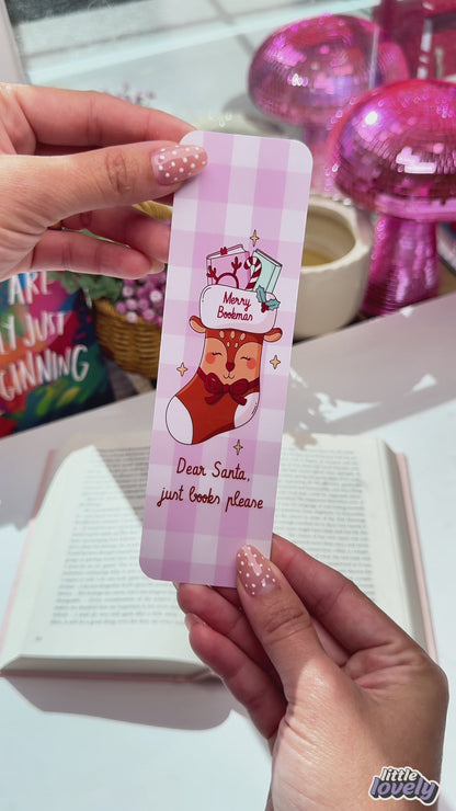 Dear Santa, Just Books Please Bookmark