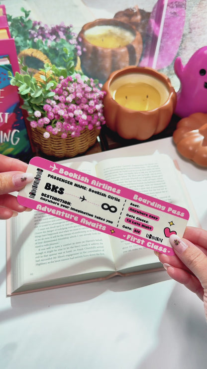 Bookish Boarding Pass