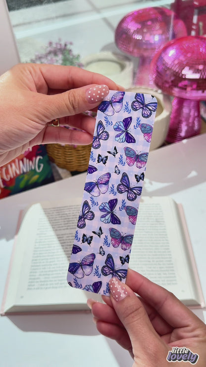 Purple Butterflies Bookmark