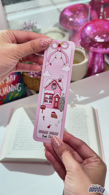 Holly Jolly Book Club Bookmark