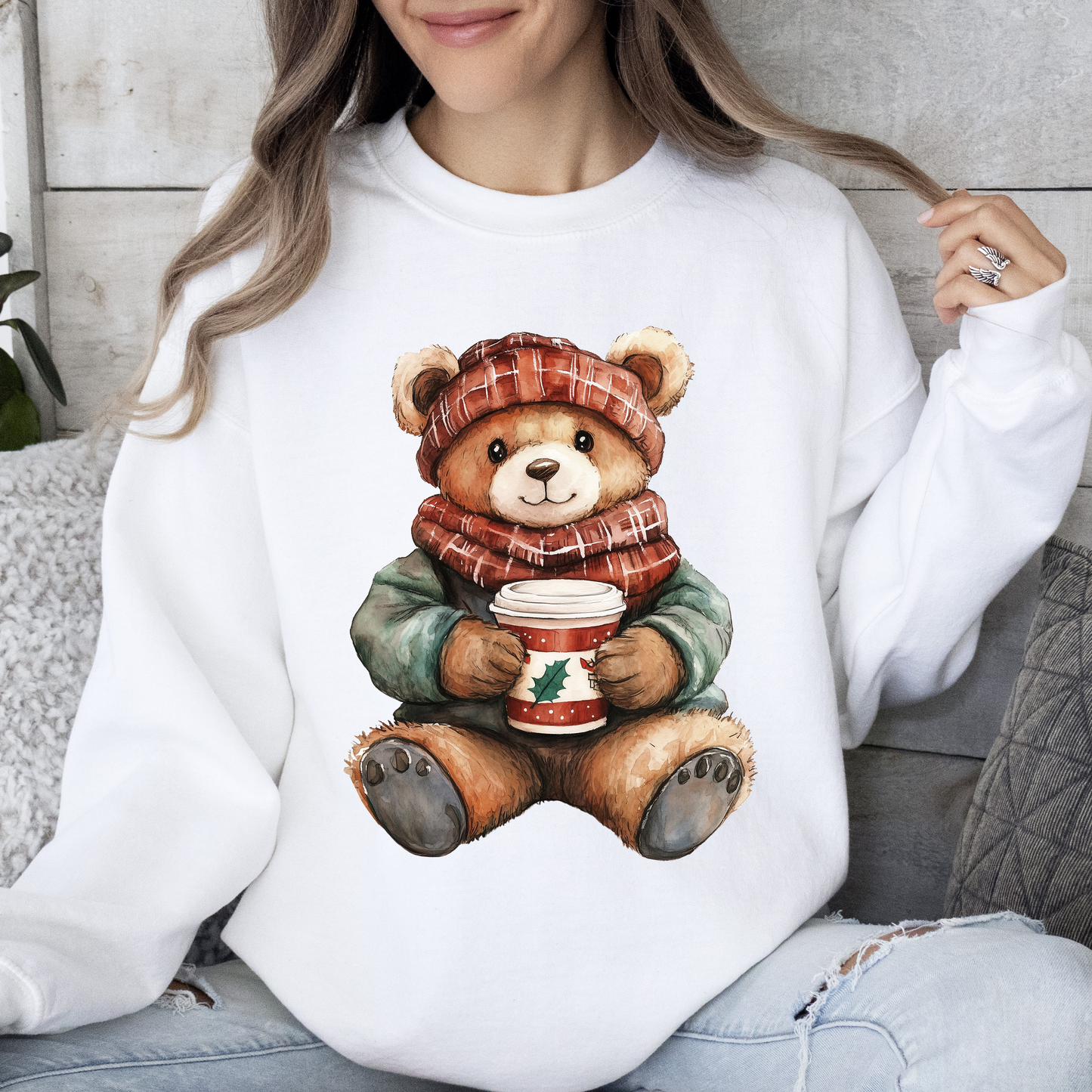 🧸 Cozy Christmas Bear Sweater